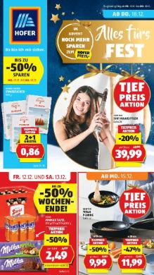 Titelbild des Prospekts von HOFER