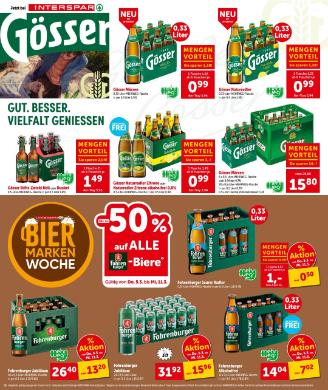 Titelbild des Prospekts von INTERSPAR VBG