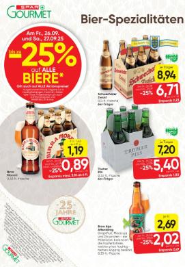 Titelbild des Prospekts von SPAR Gourmet