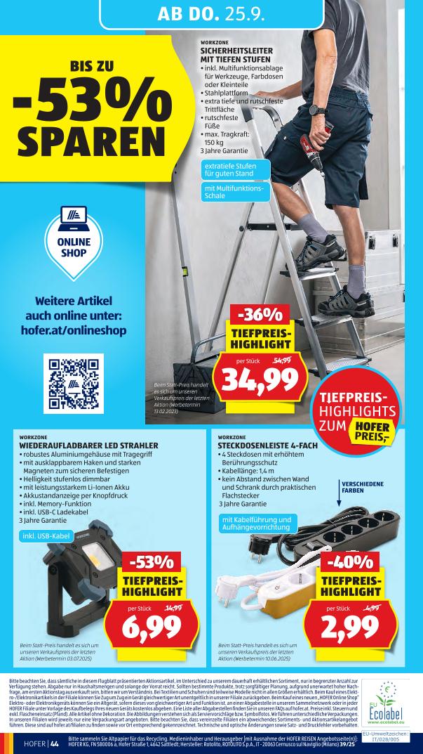 Prospekt von HOFER
