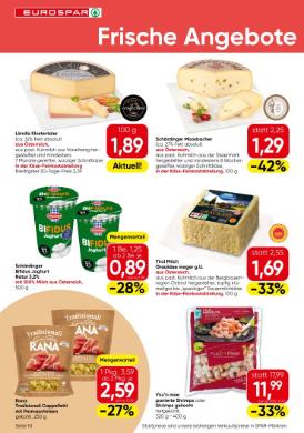 Titelbild des Prospekts von EUROSPAR W / NOE / BGLD
