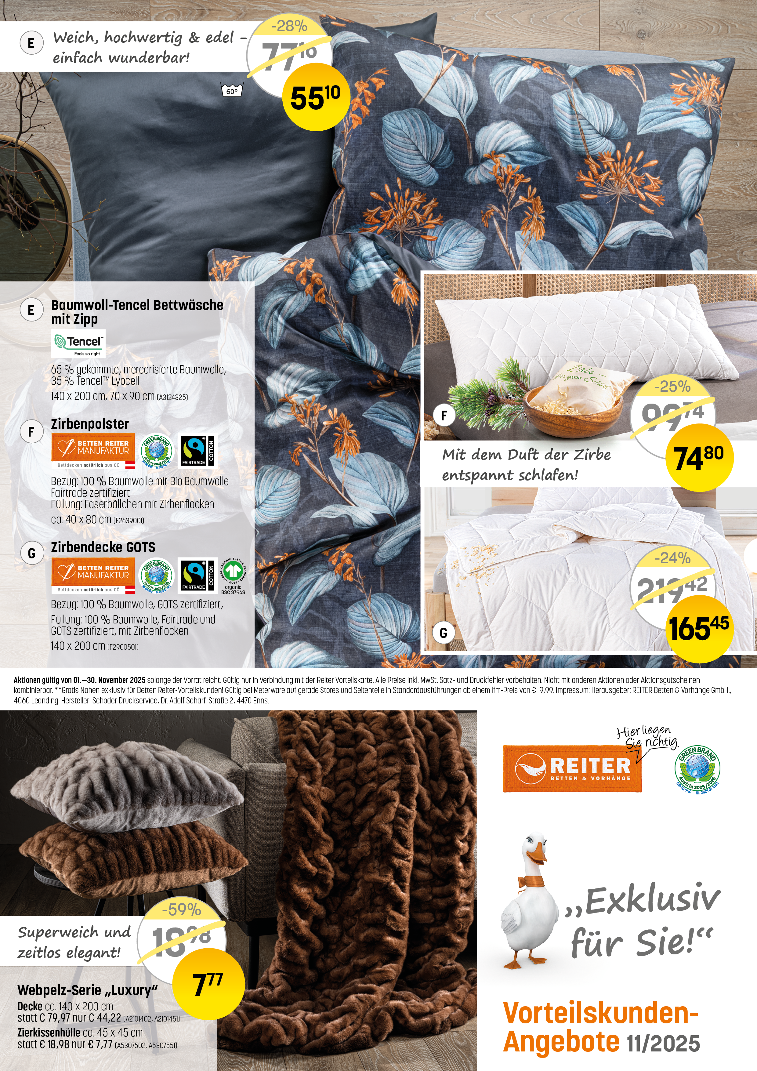 Prospekt von Betten Reiter