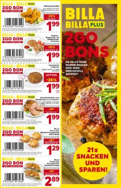 Titelbild des Prospekts von BILLA 2 Go Bons