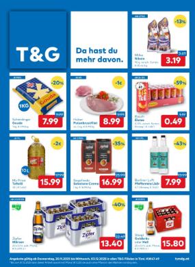 Titelbild des Prospekts von T&G Tirol