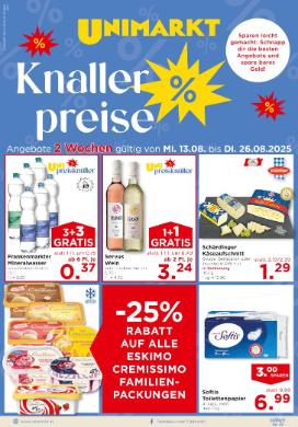 Titelbild des Prospekts von Unimarkt Ost