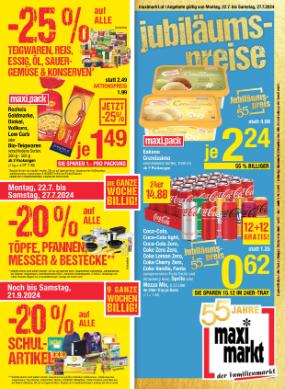 Titelbild des Prospekts von Maximarkt