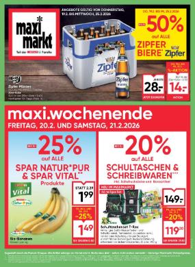 Titelbild des Prospekts von Maximarkt Anif / Bruck