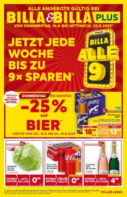 Titelbild des Prospekts von BILLA NOE