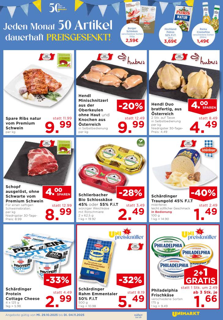 Prospekt von Unimarkt