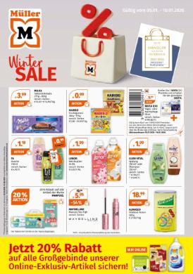 Titelbild des Prospekts von Müller Österreich