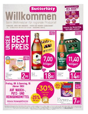 Titelbild des Prospekts von Sutterlüty