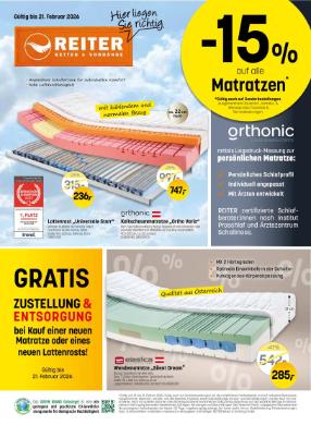 Titelbild des Prospekts von Betten Reiter