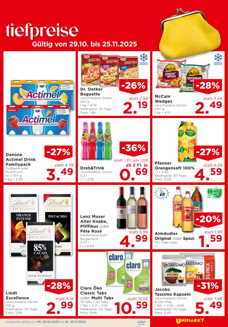 Prospekt von Unimarkt