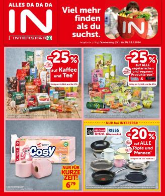 Titelbild des Prospekts von INTERSPAR BGLD