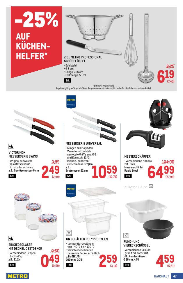 Prospekt von METRO