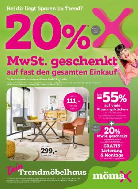 Titelbild des Prospekts von mömax