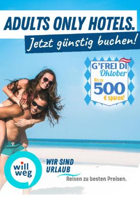Titelbild des Prospekts von willweg.at Reiseideen