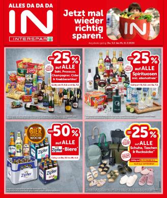 Titelbild des Prospekts von INTERSPAR SBG