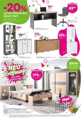 Titelbild des Prospekts von mömax Eröffnung