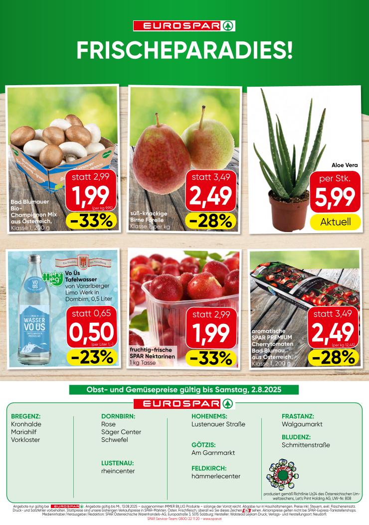Prospekt von EUROSPAR
