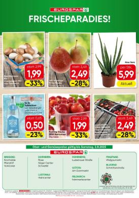 Titelbild des Prospekts von EUROSPAR VBG