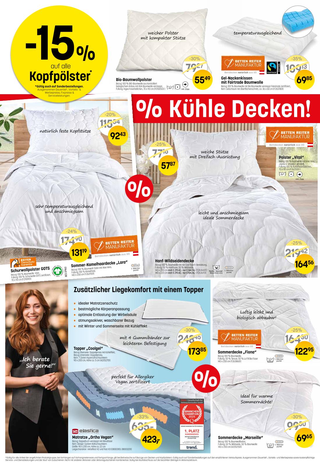 Prospekt von Betten Reiter