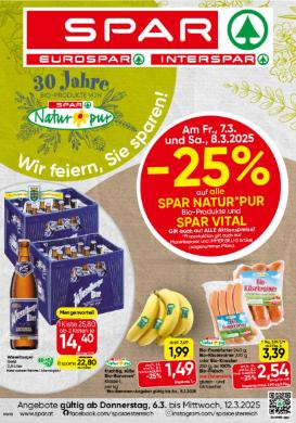 Titelbild des Prospekts von SPAR WIEN / NÖ / BGLD