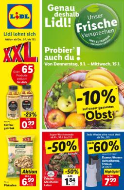 Titelbild des Prospekts von Lidl Österreich