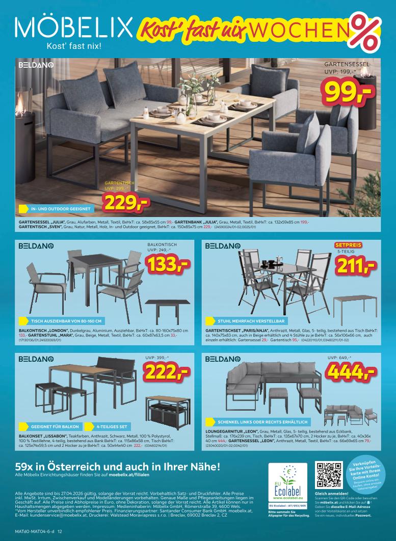 Prospekt von Möbelix