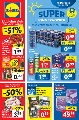 Titelbild des Prospekts von Lidl Österreich
