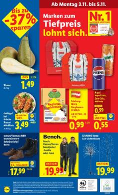 Titelbild des Prospekts von Lidl Österreich