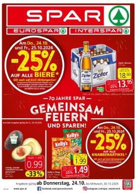 Titelbild des Prospekts von SPAR OÖ
