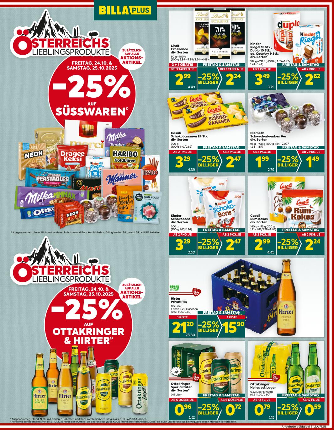 Prospekt von BILLA PLUS