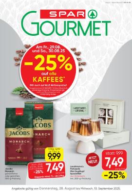 Titelbild des Prospekts von SPAR Gourmet