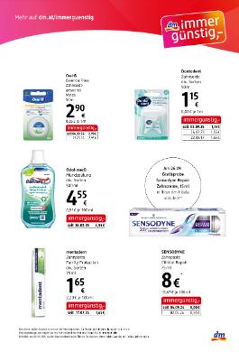 Titelbild des Prospekts von dm drogerie markt immergünstig express