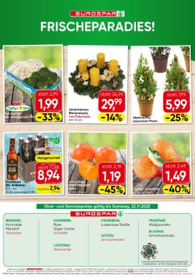 Titelbild des Prospekts von EUROSPAR VBG