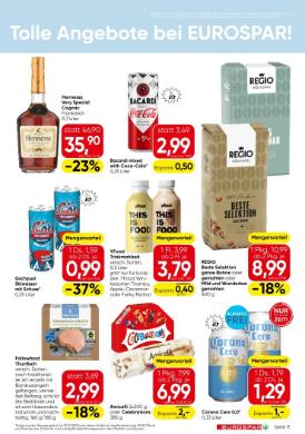 Titelbild des Prospekts von EUROSPAR W/NOE/BGLD