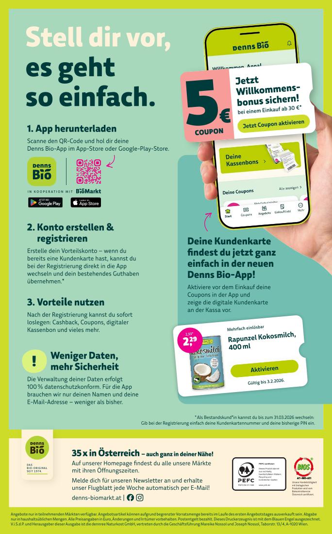 Prospekt von Denns BioMarkt
