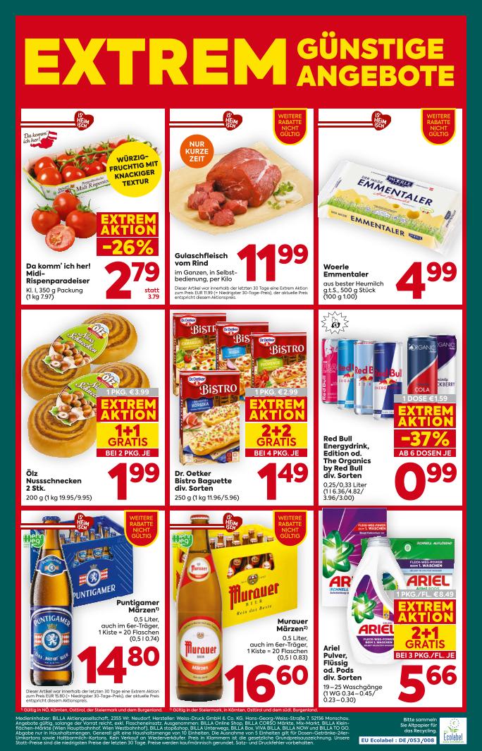 Prospekt von BILLA PLUS