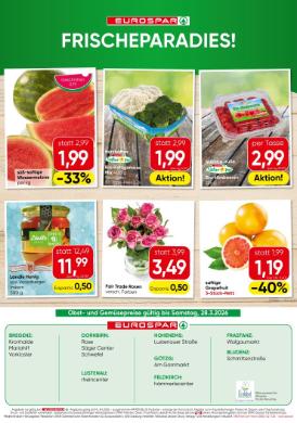 Titelbild des Prospekts von EUROSPAR VBG