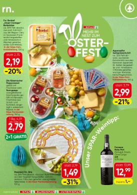 Titelbild des Prospekts von SPAR W / NOE / BGLD