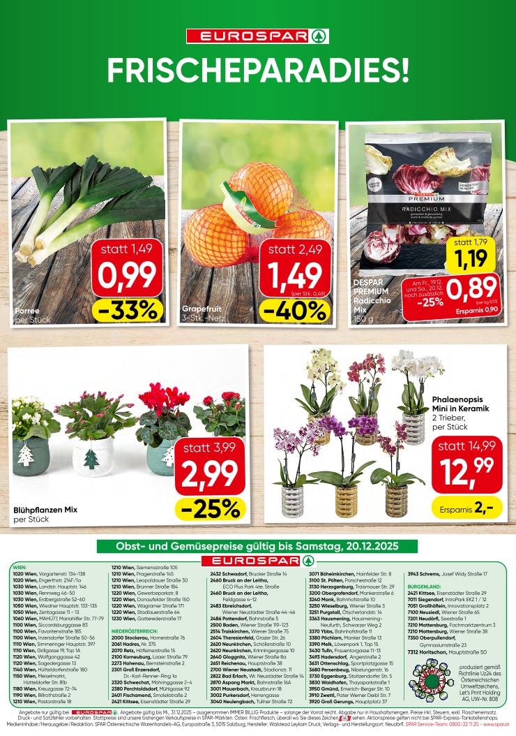 Prospekt von EUROSPAR