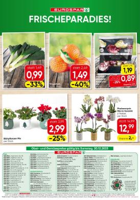 Titelbild des Prospekts von EUROSPAR W/NOE/BGLD