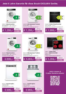 Titelbild des Prospekts von Bosch Hausgeräte