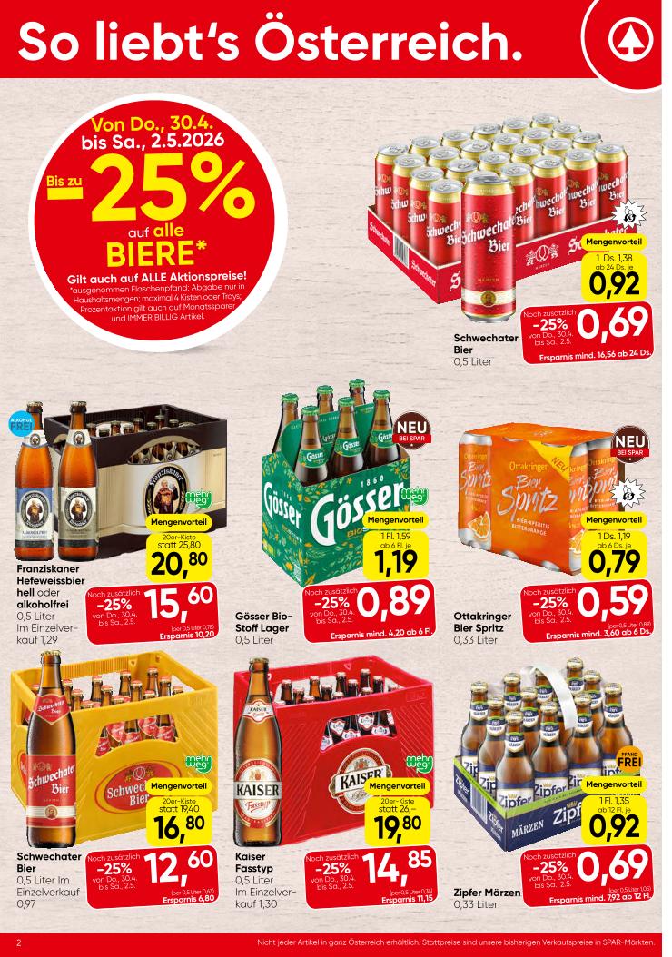 Prospekt von SPAR