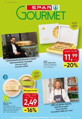 Titelbild des Prospekts von SPAR Gourmet Einleger