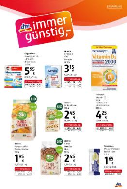 Titelbild des Prospekts von dm drogerie markt