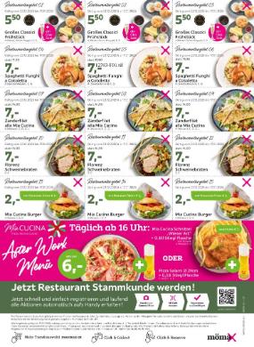 Titelbild des Prospekts von mömax Restaurant