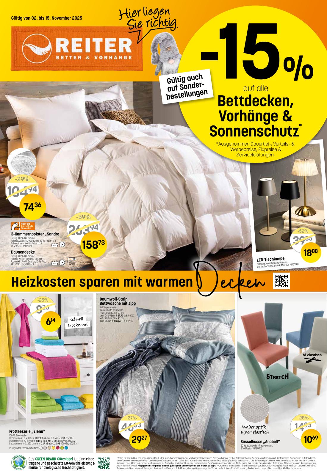 Prospekt von Betten Reiter