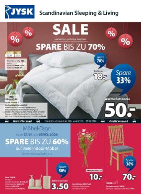 Titelbild des Prospekts von JYSK